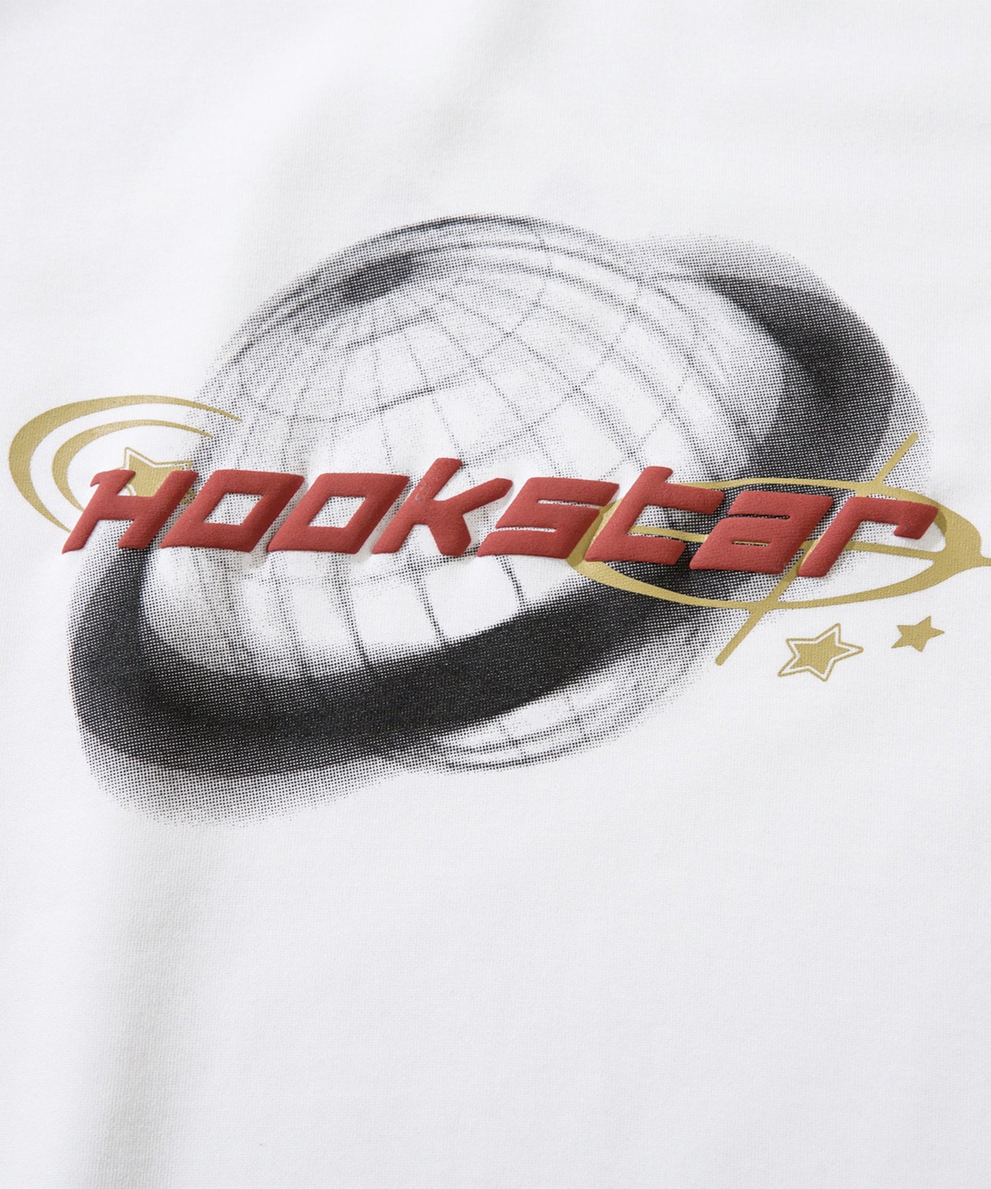 【HOOK -original- 】Y2K発泡プリント配色ラグランスリーブロンTEE