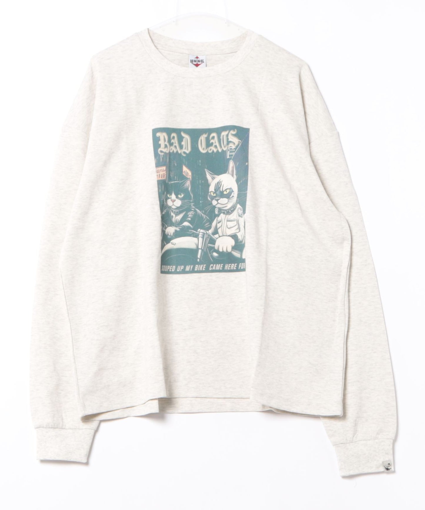 【HOOK -original- 】にゃんにゃんマフィアプリントロンTEE
