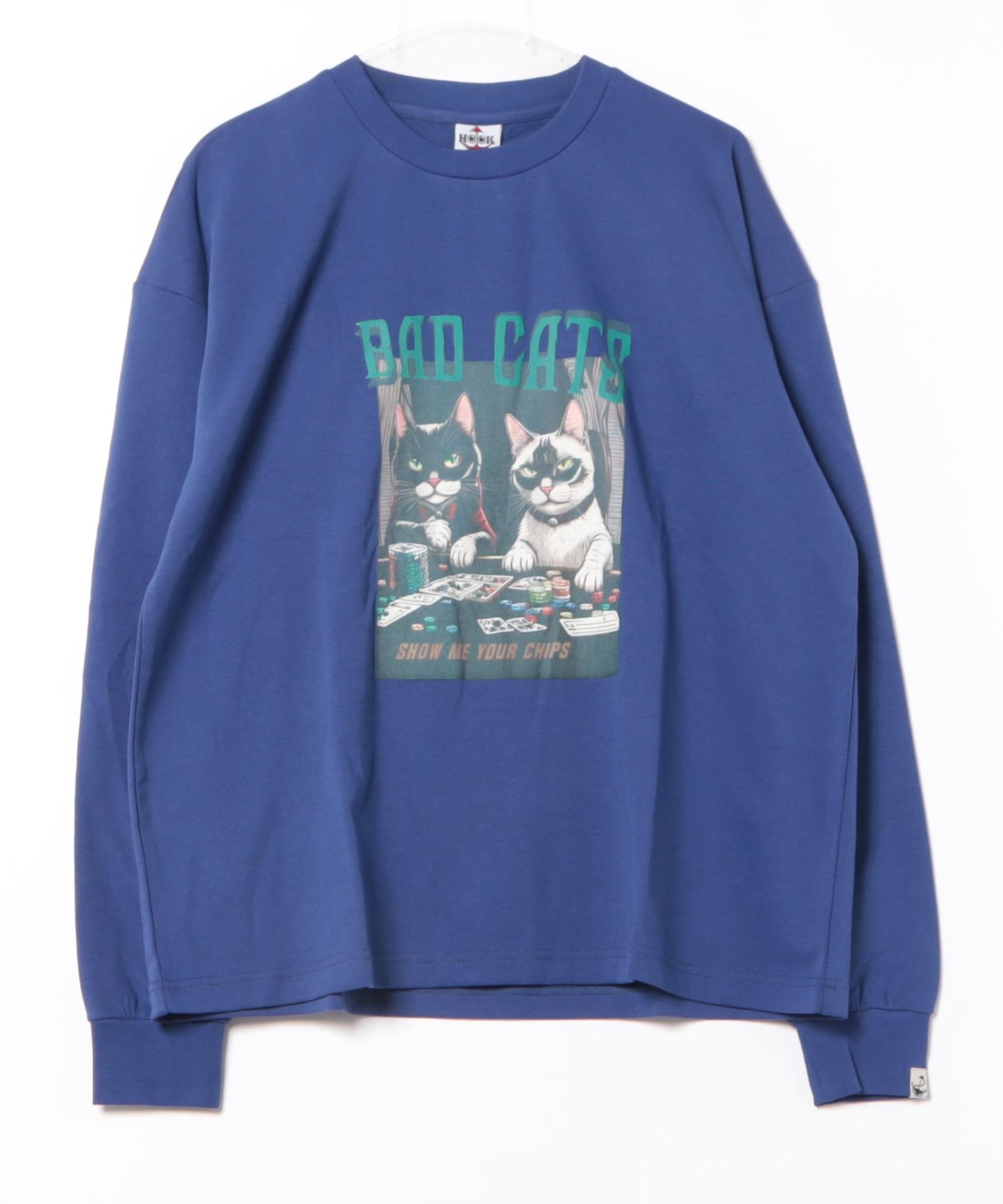 【HOOK -original- 】にゃんにゃんマフィアプリントロンTEE