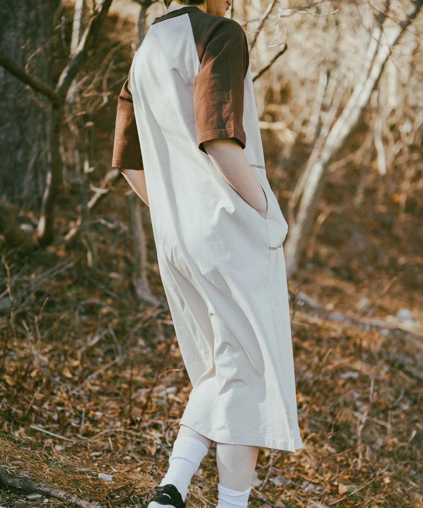 S'more/Bicolor T-shirt dress バイカラーワンピース
