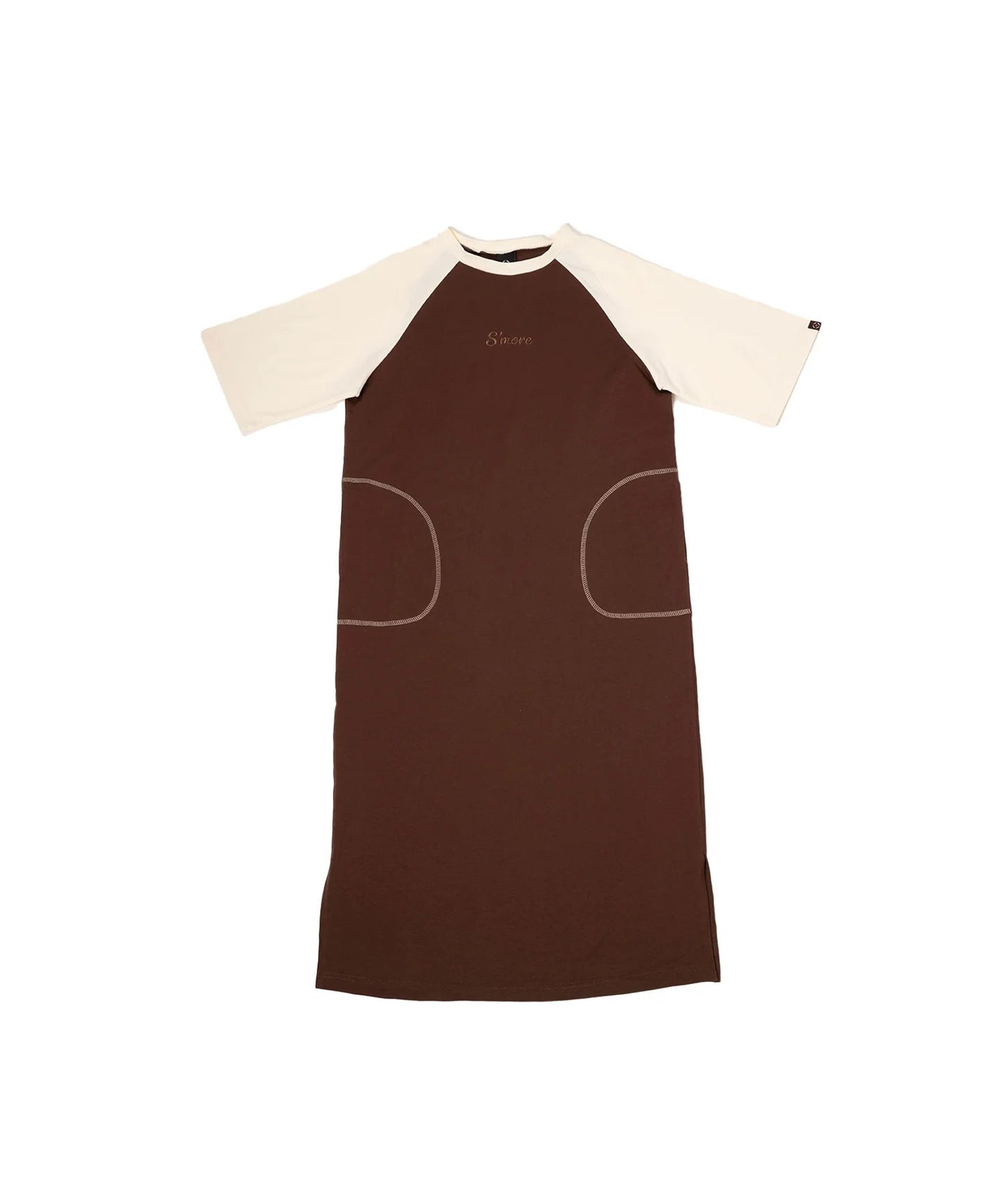S'more/Bicolor T-shirt dress バイカラーワンピース