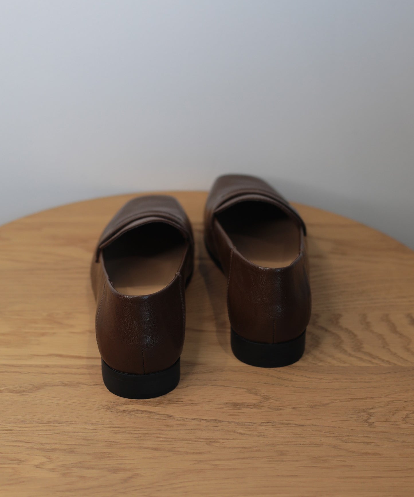 【shoes365】スクエアトゥ ローヒール ローファー