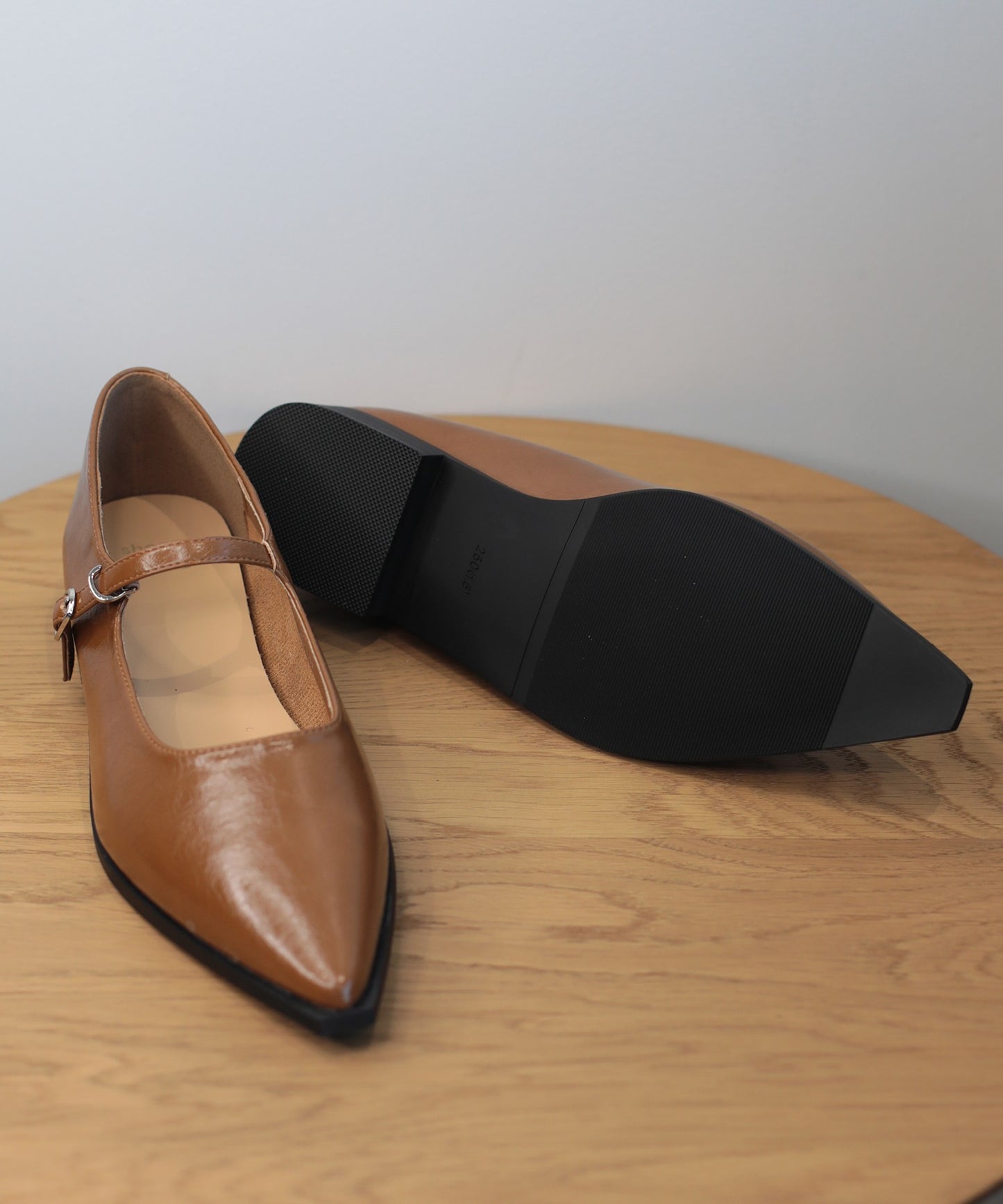 【shoes365】ポインテッド トゥ ローヒール メリージェーン シューズ