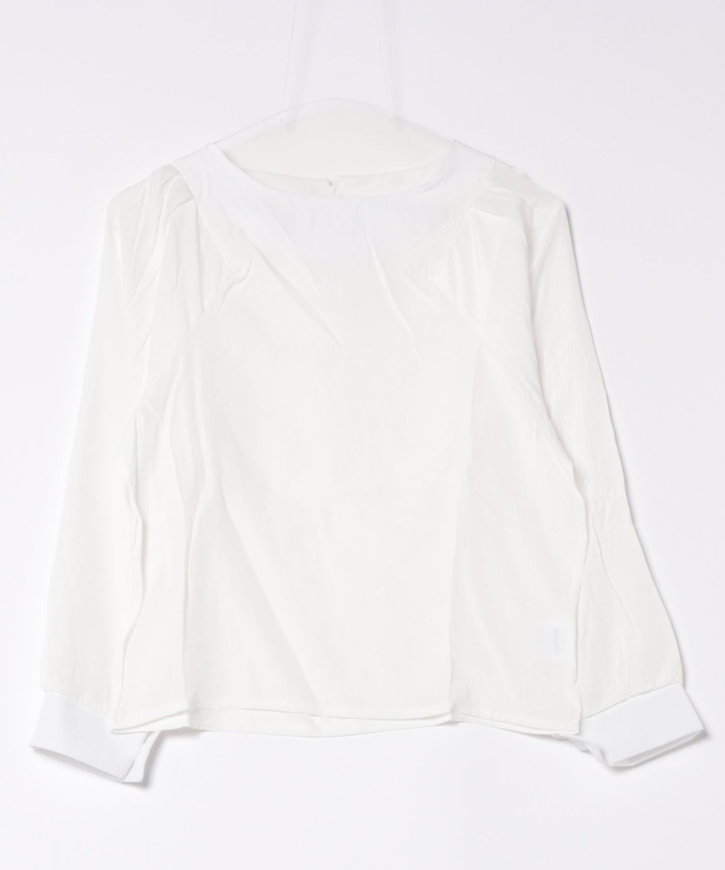 ボリュームスリーブシアーブラウス