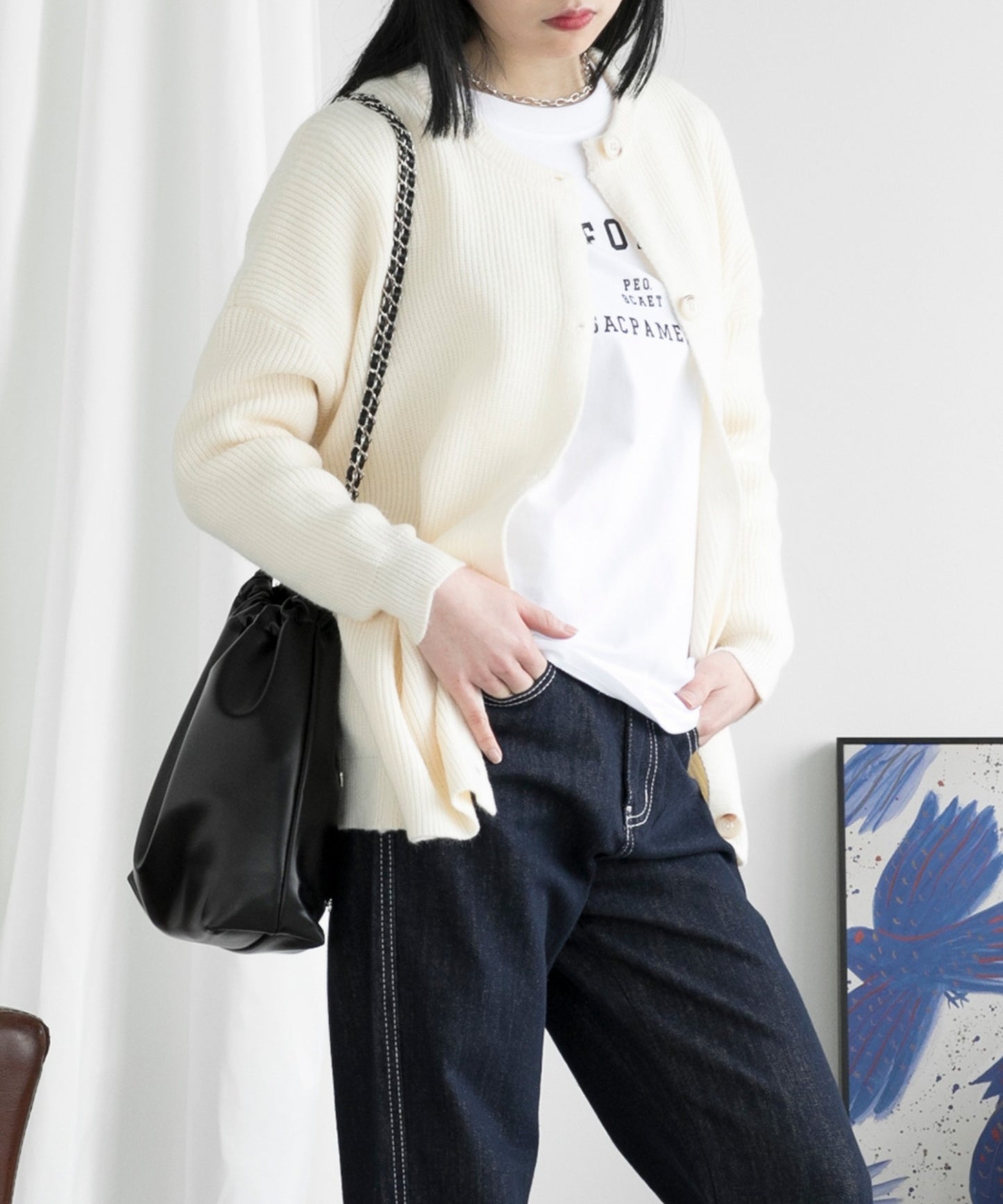 ゆっとりシルエットカーディガン