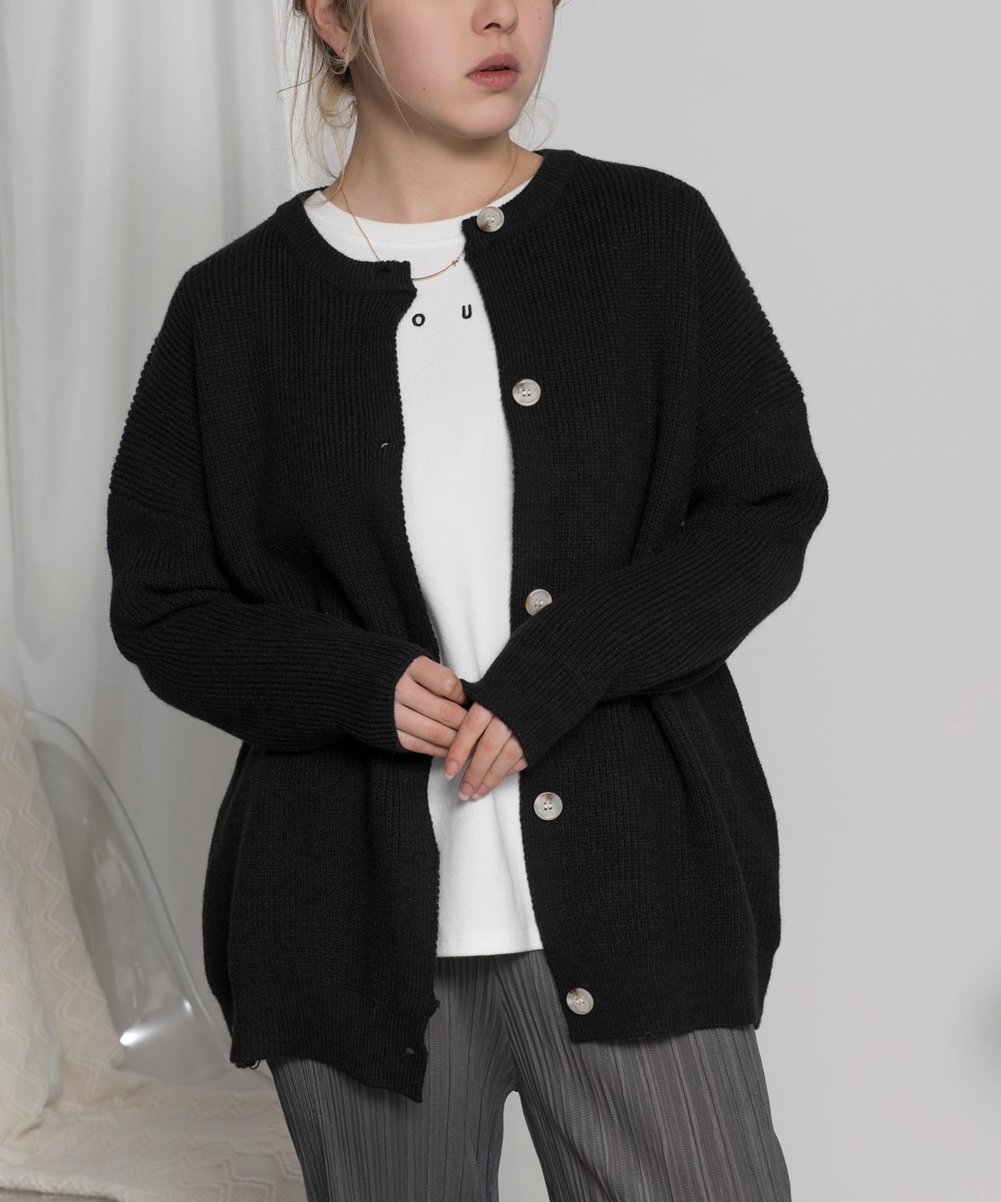 ゆっとりシルエットカーディガン