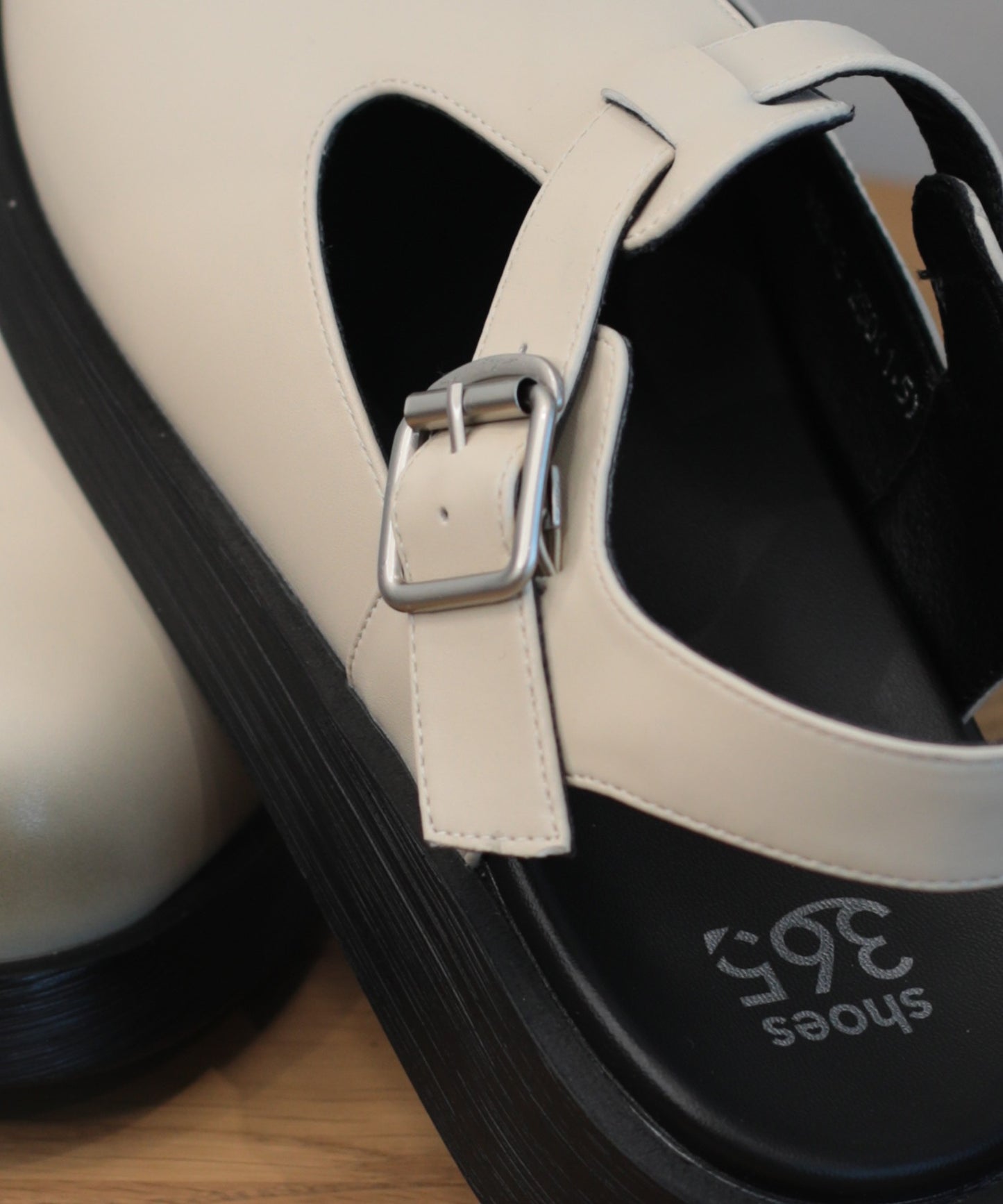 【shoes365】Tストラップ 厚底メリージェーンシューズ