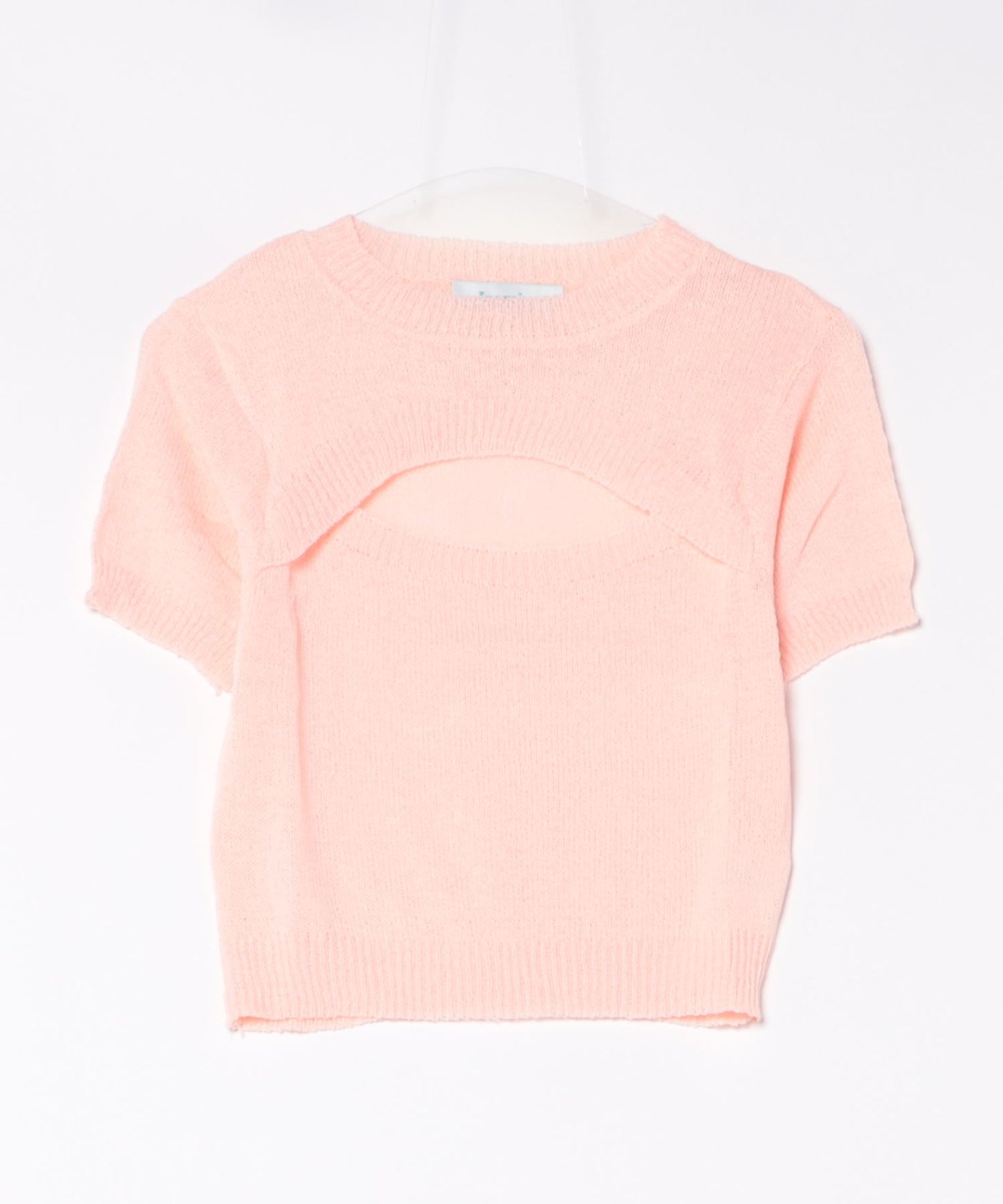 【Jasmine】胸あきデザイン半袖トップス