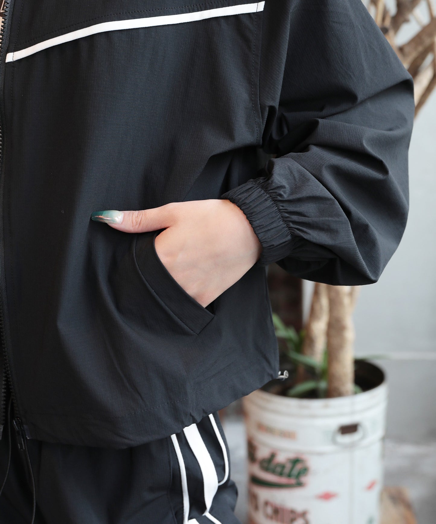 【HOOK】for girls 薄手ナイロンブルゾン セットアップ可能