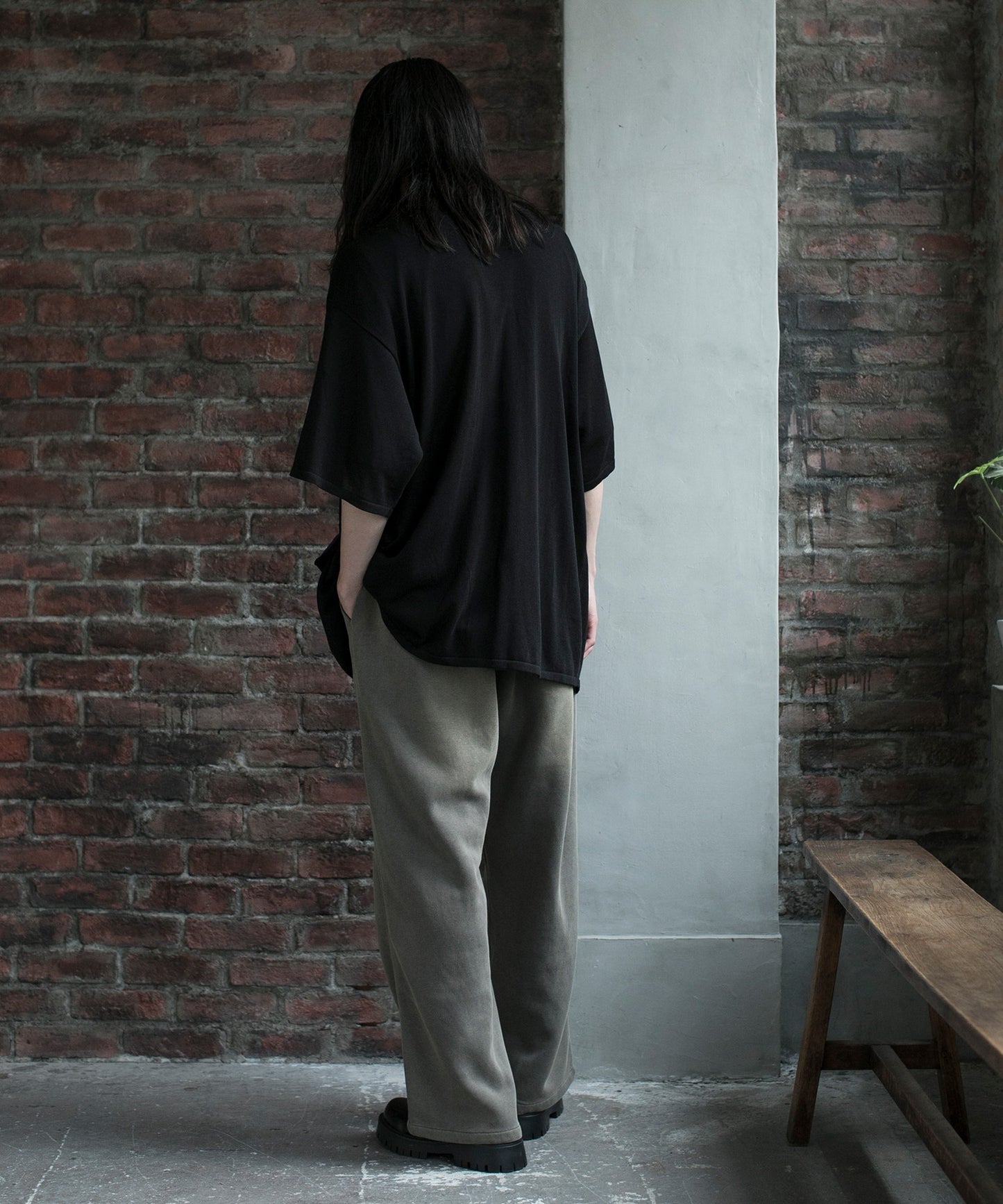 【aimoha neo】CONTRAST POCKETS KNIT SHIRT