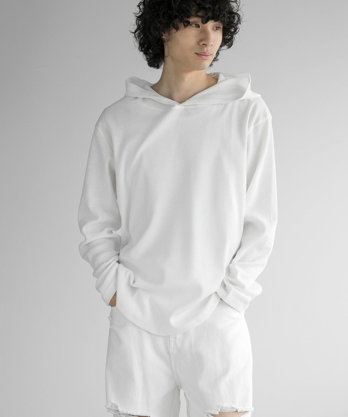 aimoha MEN/ HEAVY COTTON KNIT HOODIE