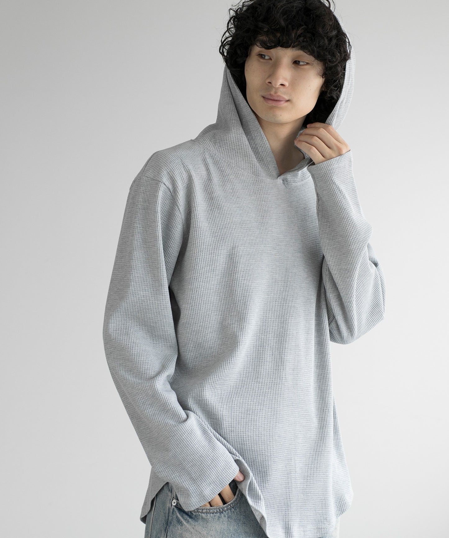 aimoha MEN/ HEAVY COTTON KNIT HOODIE