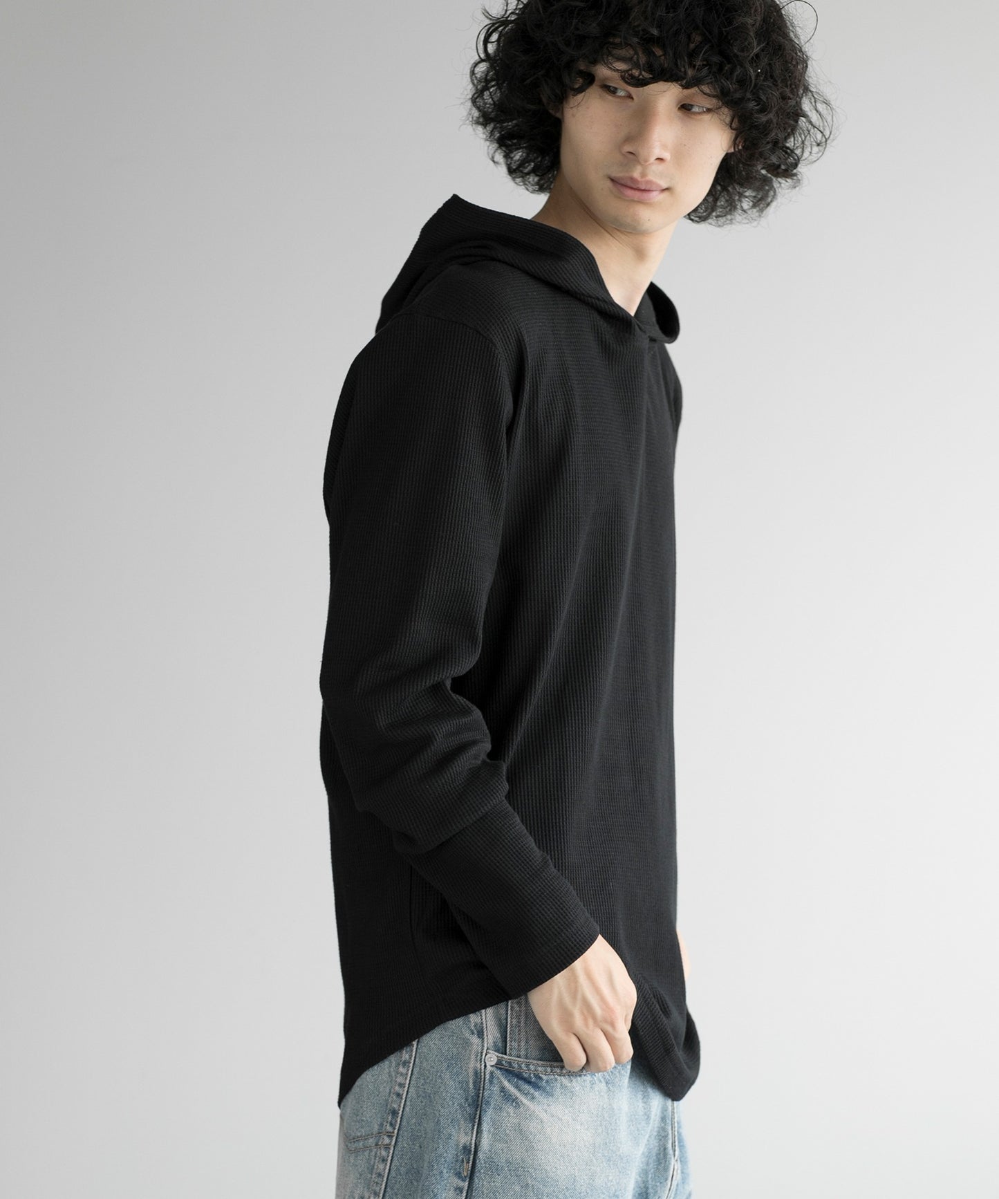 aimoha MEN/ HEAVY COTTON KNIT HOODIE