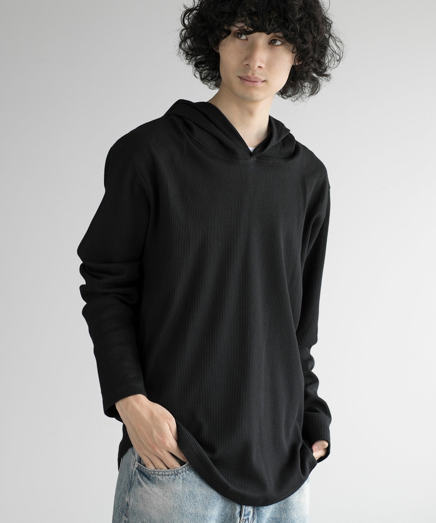 aimoha MEN/ HEAVY COTTON KNIT HOODIE