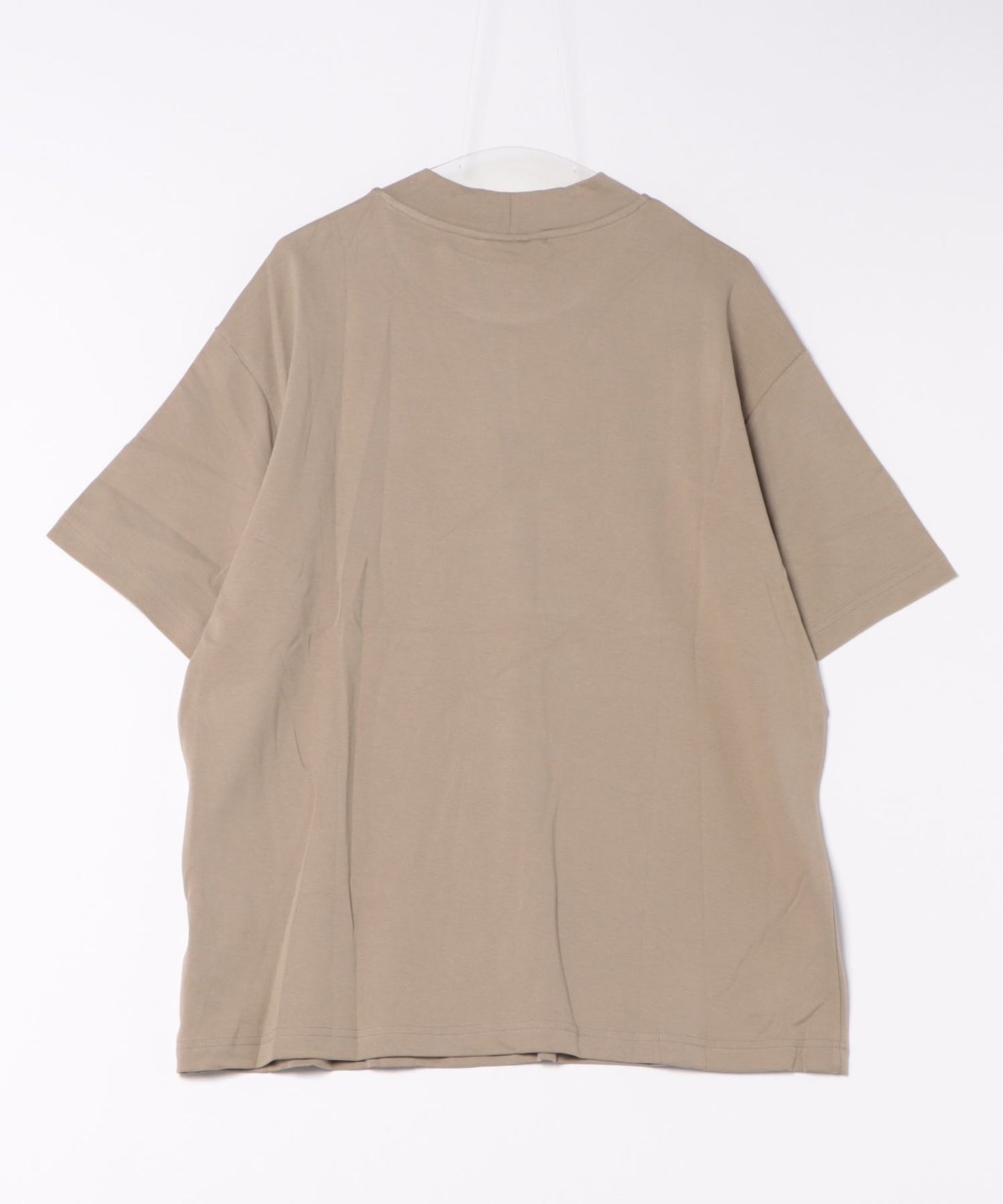 【aimoha neo】MOCK NECK DOUBLE-SIDED COTTON TEE