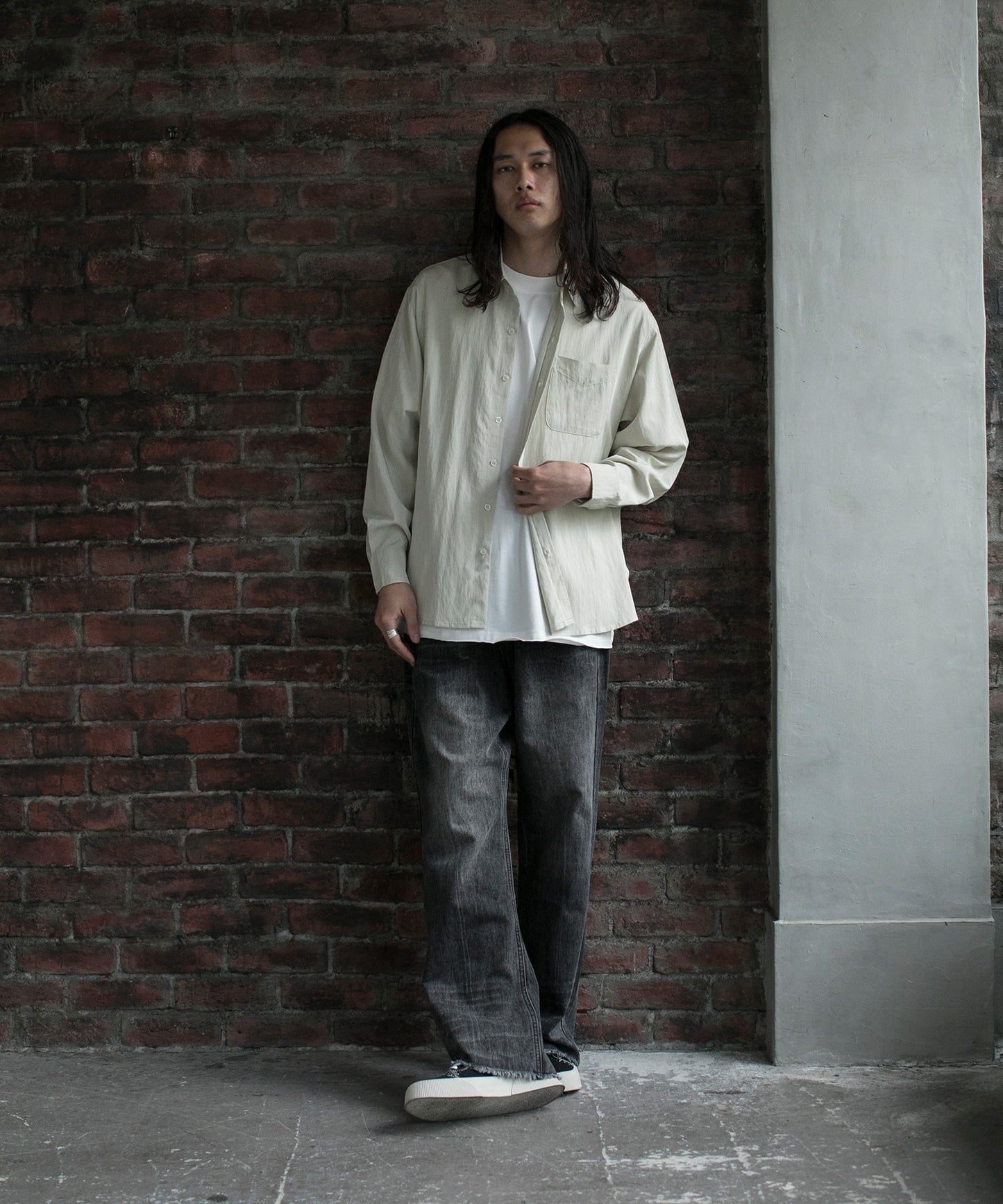 【aimoha neo】VINTAGE WASH RELAXED FIT DENIM