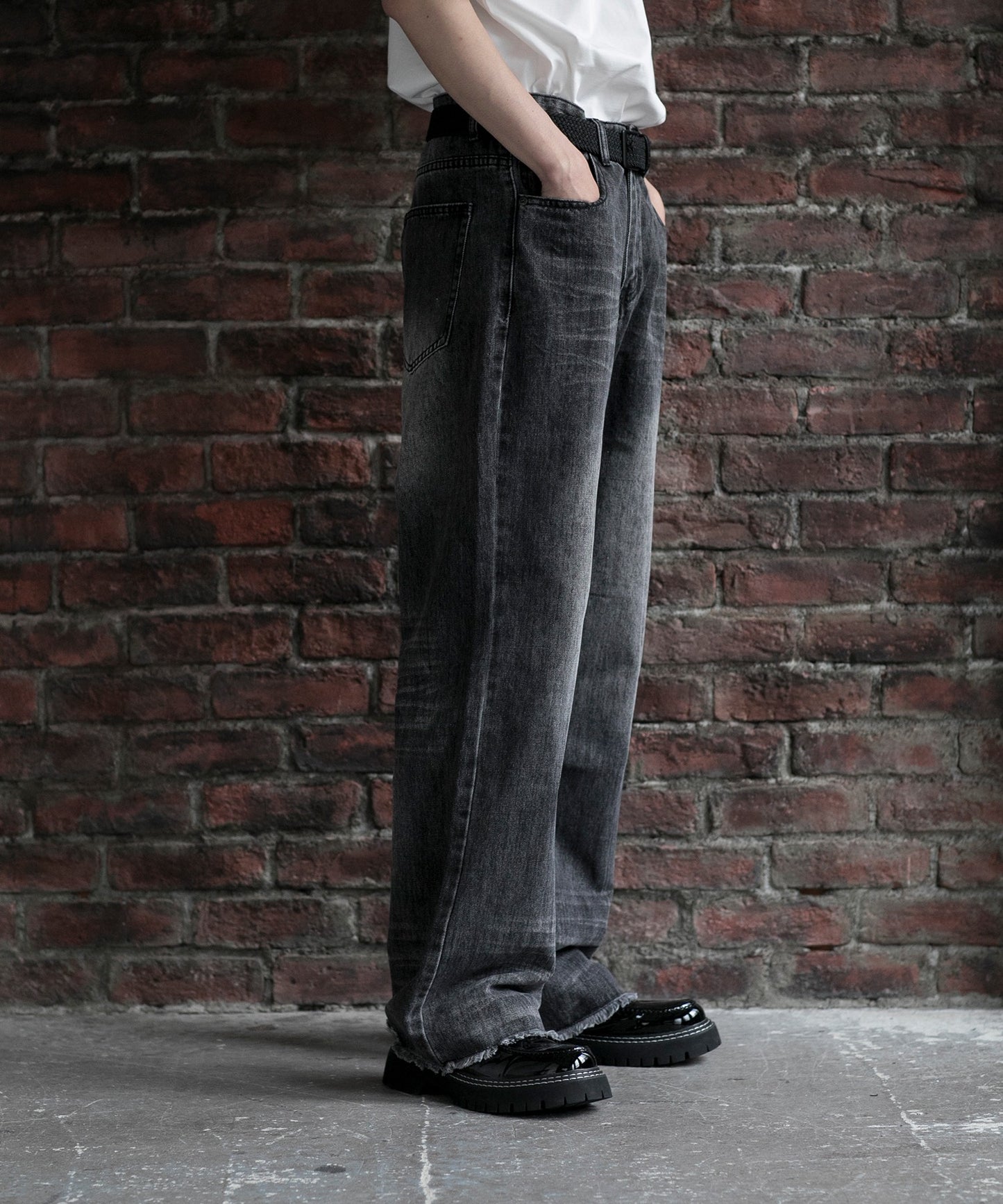 【aimoha neo】VINTAGE WASH RELAXED FIT DENIM
