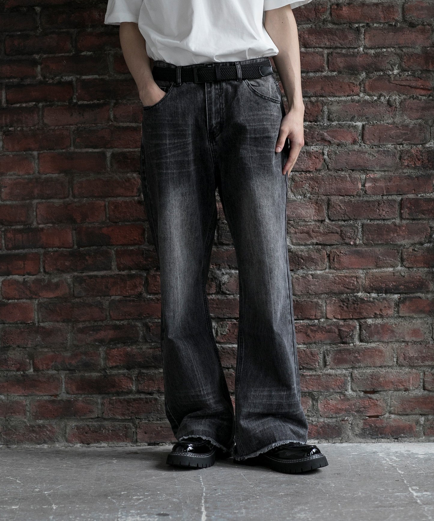 【aimoha neo】VINTAGE WASH RELAXED FIT DENIM