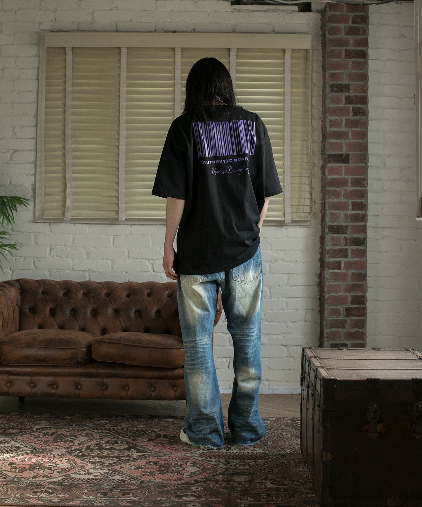 【aimoha neo】VINTAGE WASH RELAXED FIT DENIM