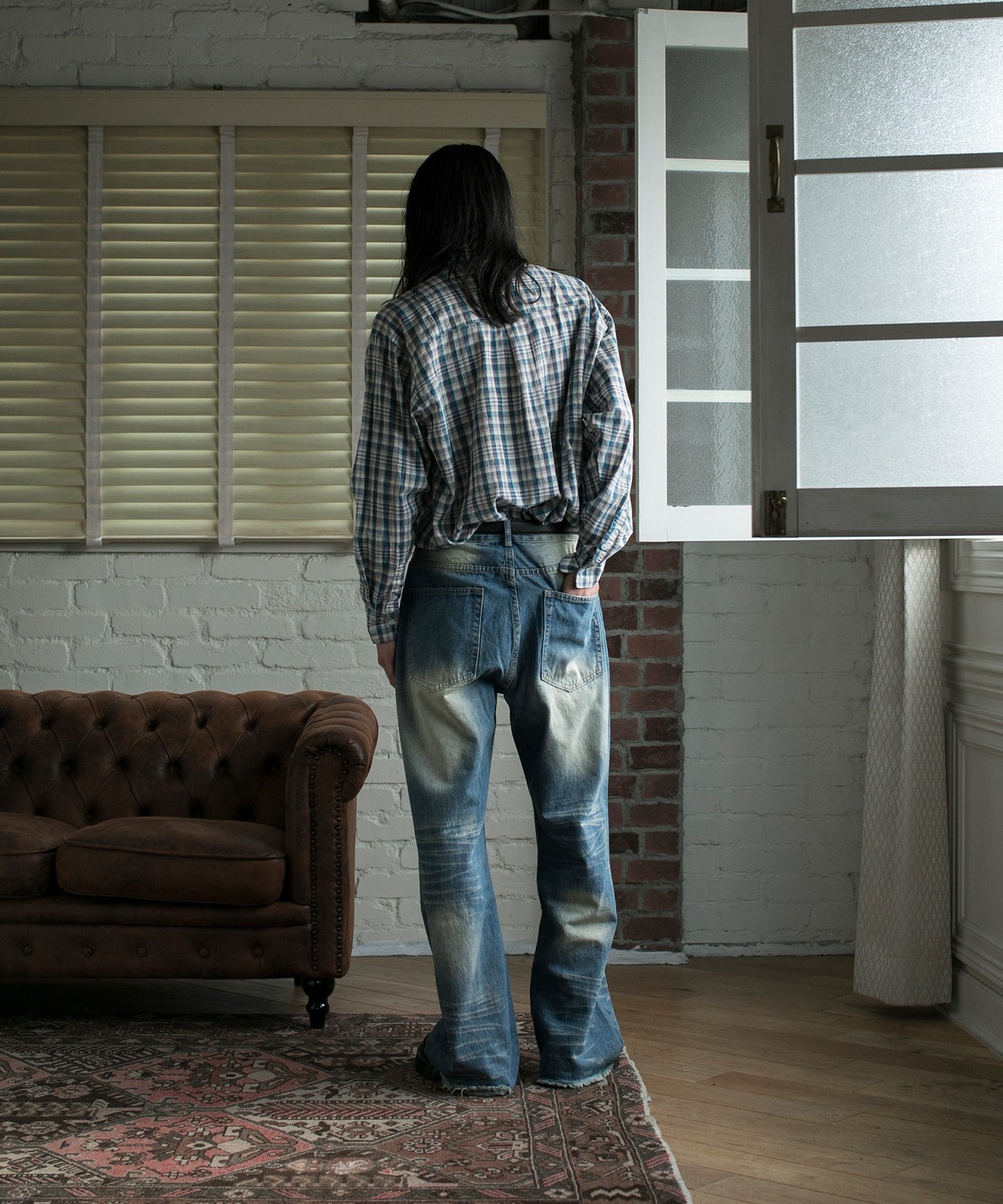 【aimoha neo】VINTAGE WASH RELAXED FIT DENIM