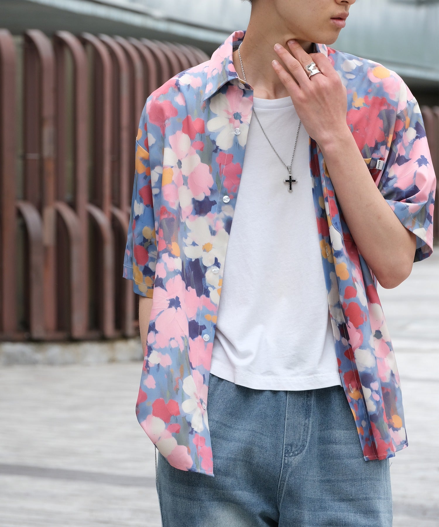 【HOOK -original- 】総柄アロハシャツ