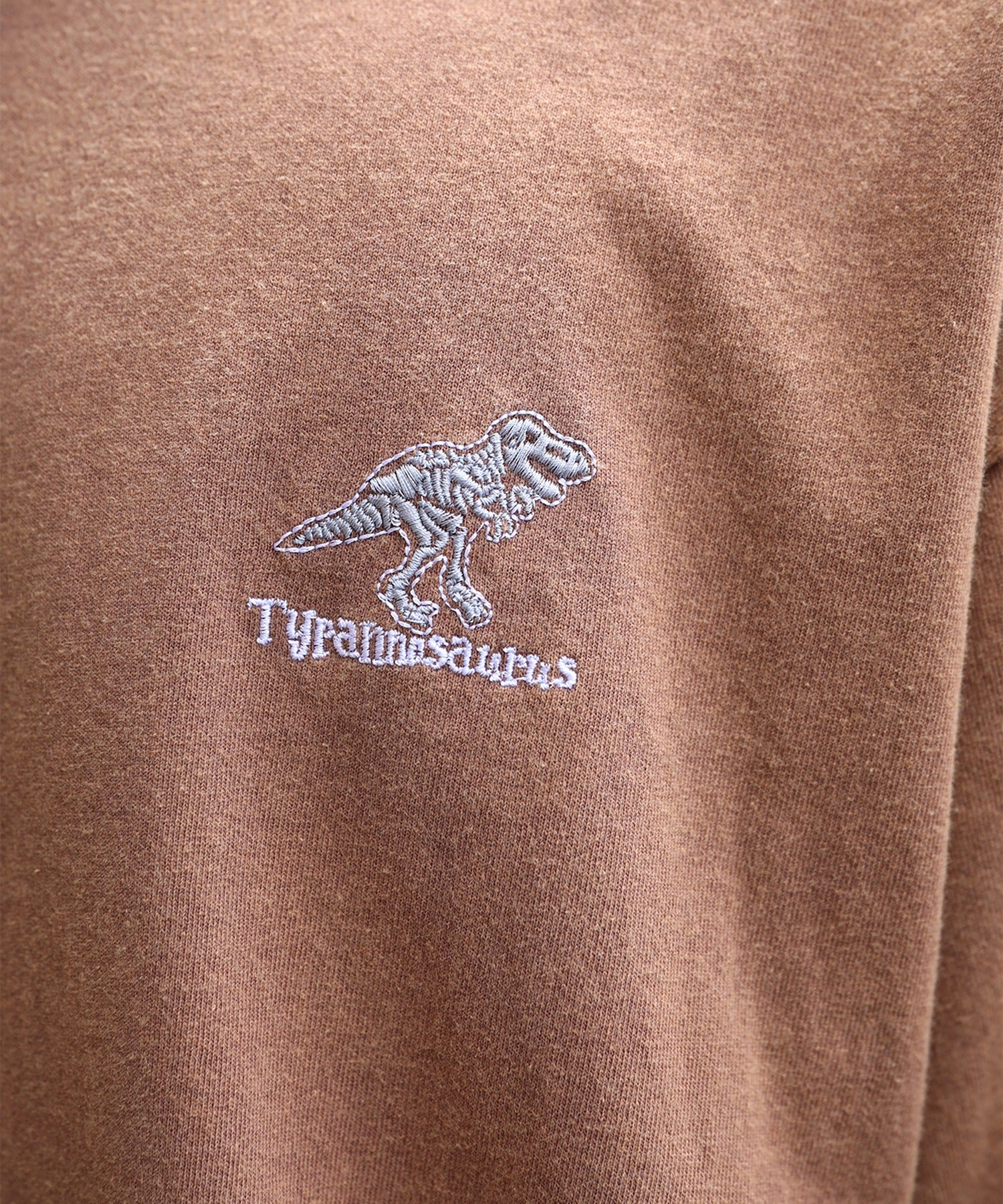 【HOOK -original- 】恐竜刺繍ウォッシュ半袖TEE