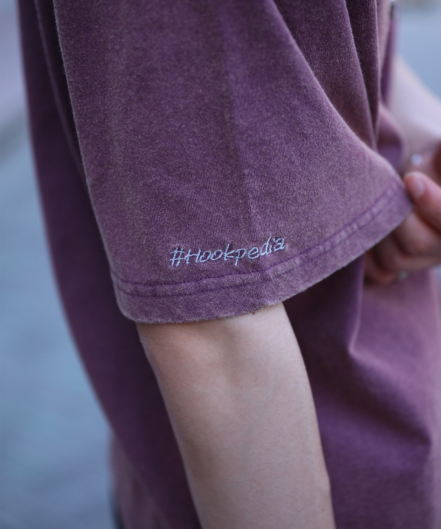 【HOOK -original- 】恐竜刺繍ウォッシュ半袖TEE