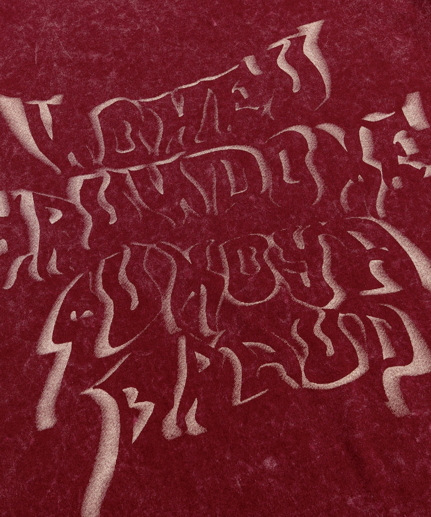 【HOOK -select- 】英字プリントウォッシュビッグTEE