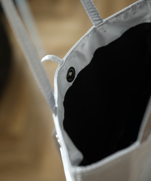 【HOOK】for girls リボン無地シルク風トートバッグ Y2K