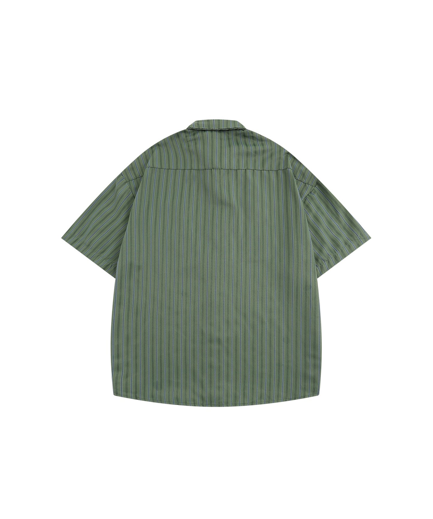 【HOOK -select- 】古着風ストライプ柄ビッグシャツ 半袖
