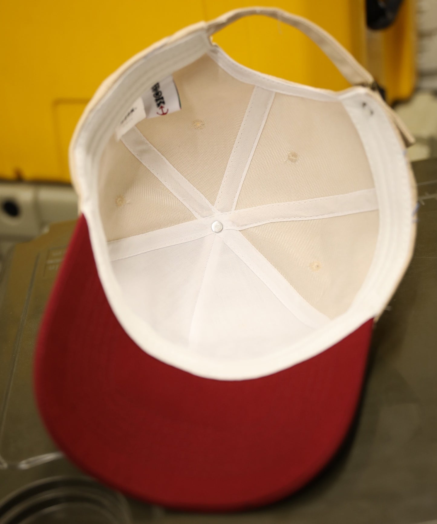 【HOOK -original-】バイカラーアメカジ刺繍キャップ ハード・ソフト2タイプ