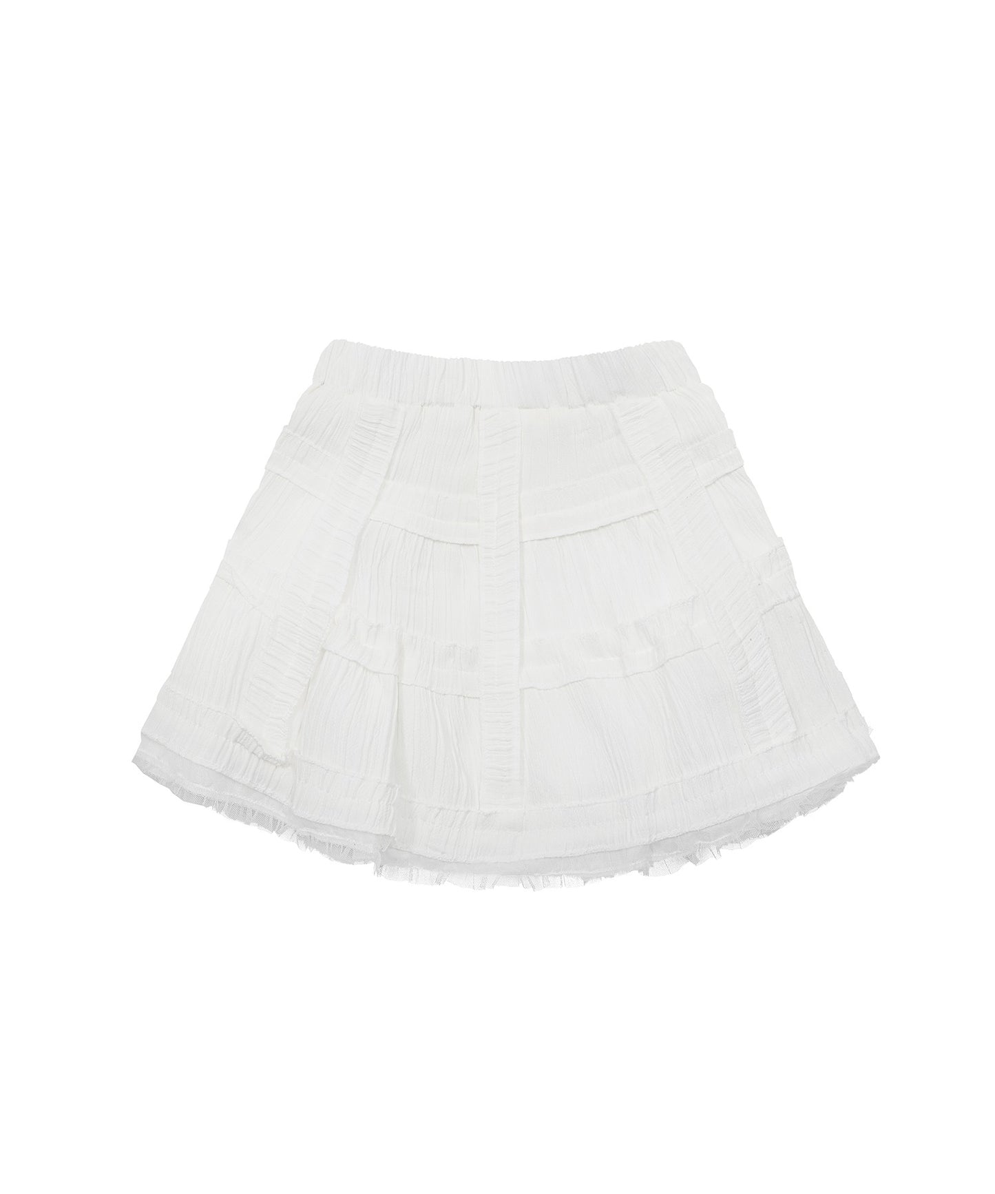 【HOOK】for girls チュールフリル鳥籠ミニスカート