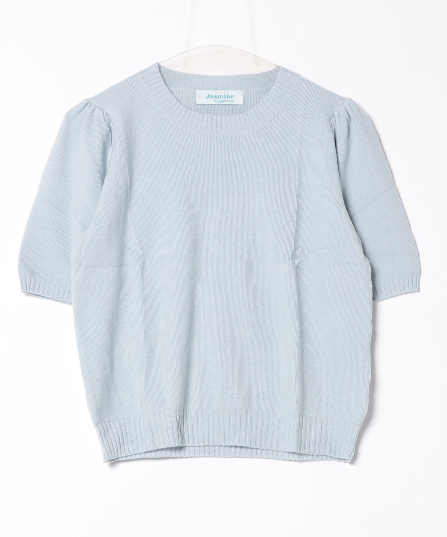 【Jasmine】ハーフスリーブニットプルオーバー