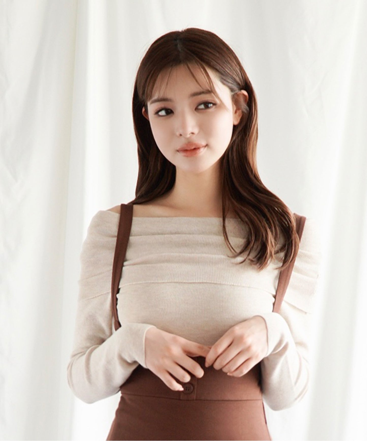 【Jasmine】ワンショルダーニットトップス