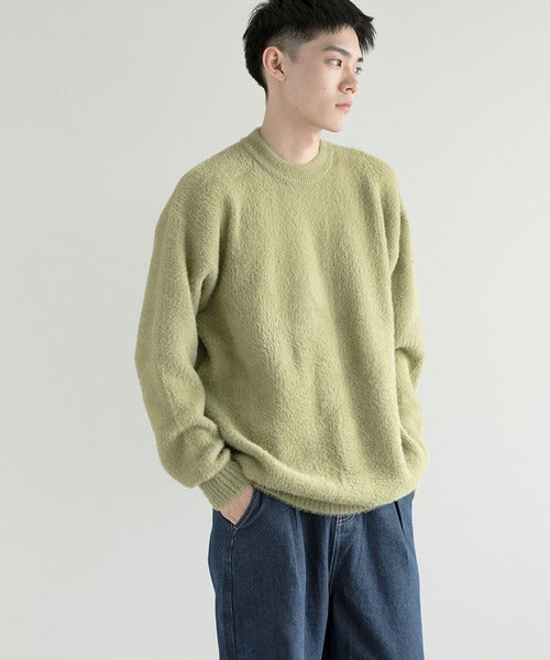 aimoha men Shaggy Jacquard Knit