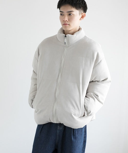 aimoha men Suede Softshell Eco Down Jacket