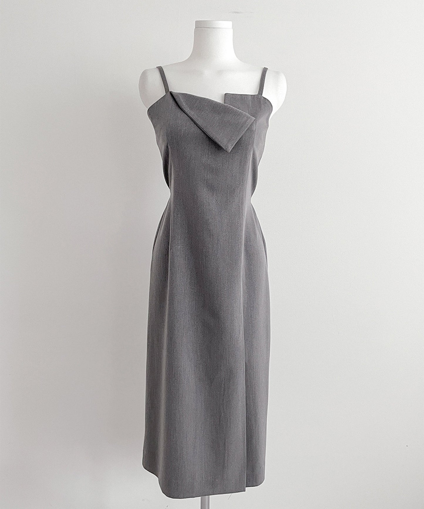 【Jasmine】アシメトリーキャミロングワンピース