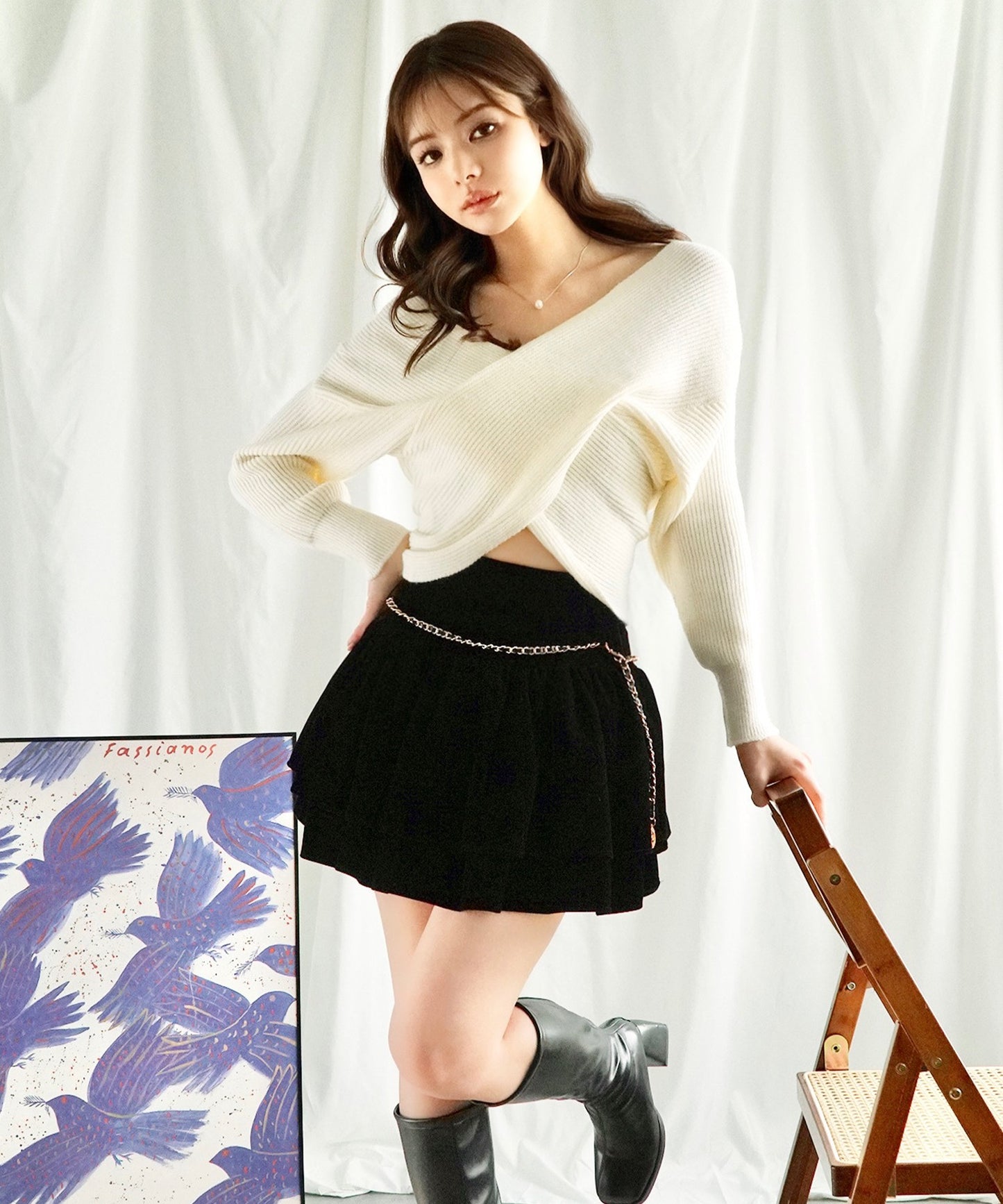 【Jasmine】2WAYニットプルオーバー