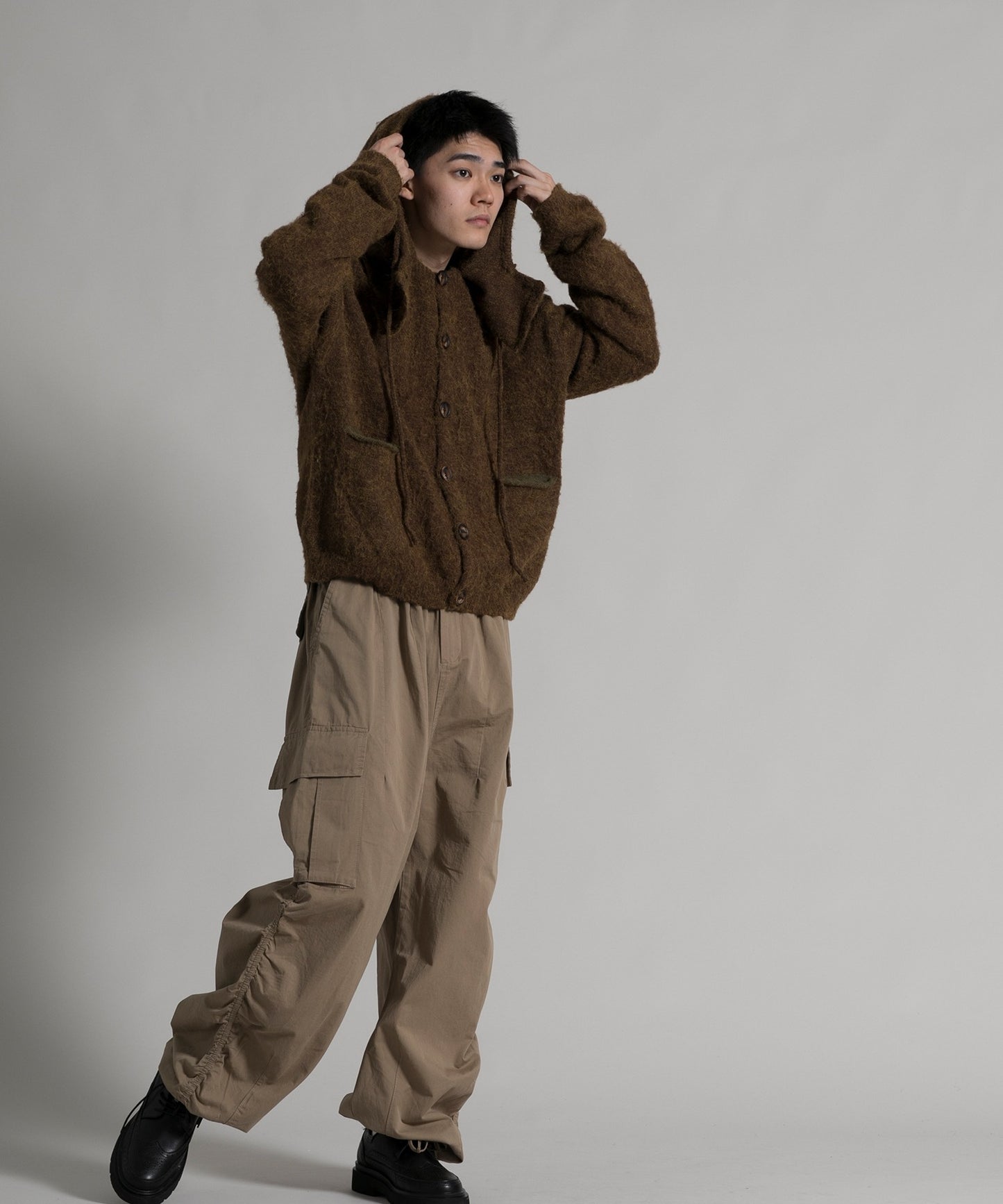【aimoha neo】2 way Shaggy Knit Cardigan