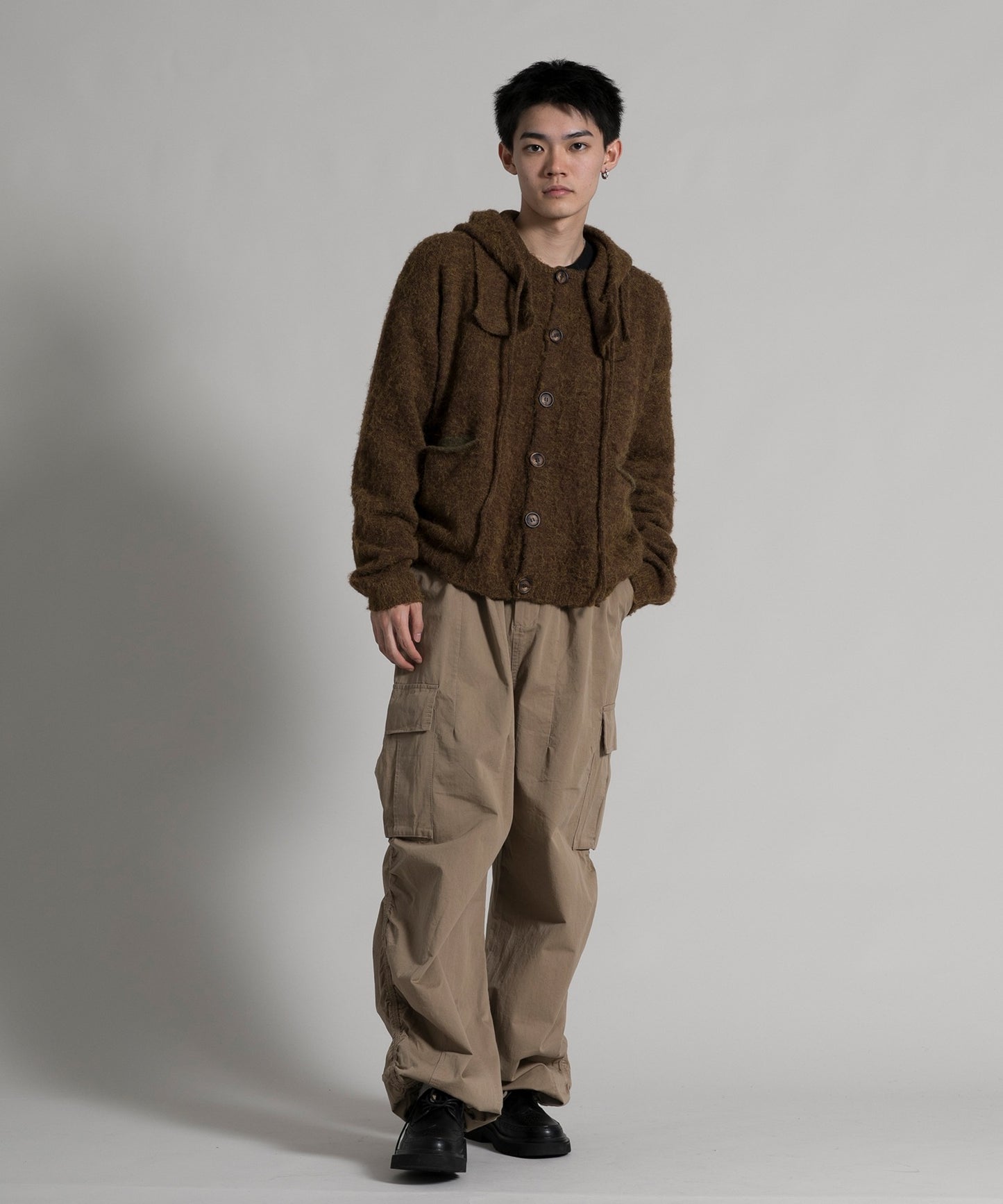 【aimoha neo】2 way Shaggy Knit Cardigan
