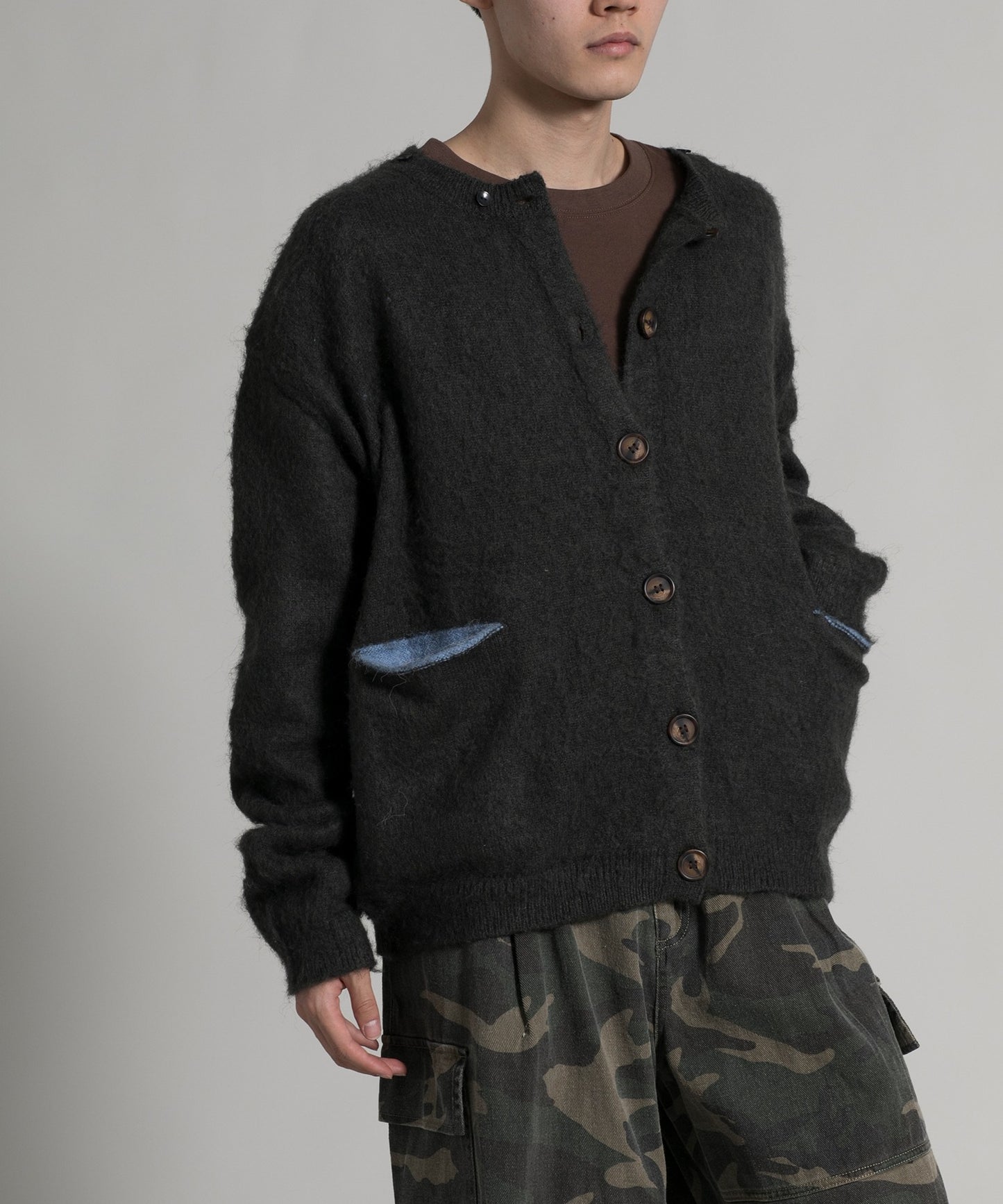 【aimoha neo】2 way Shaggy Knit Cardigan