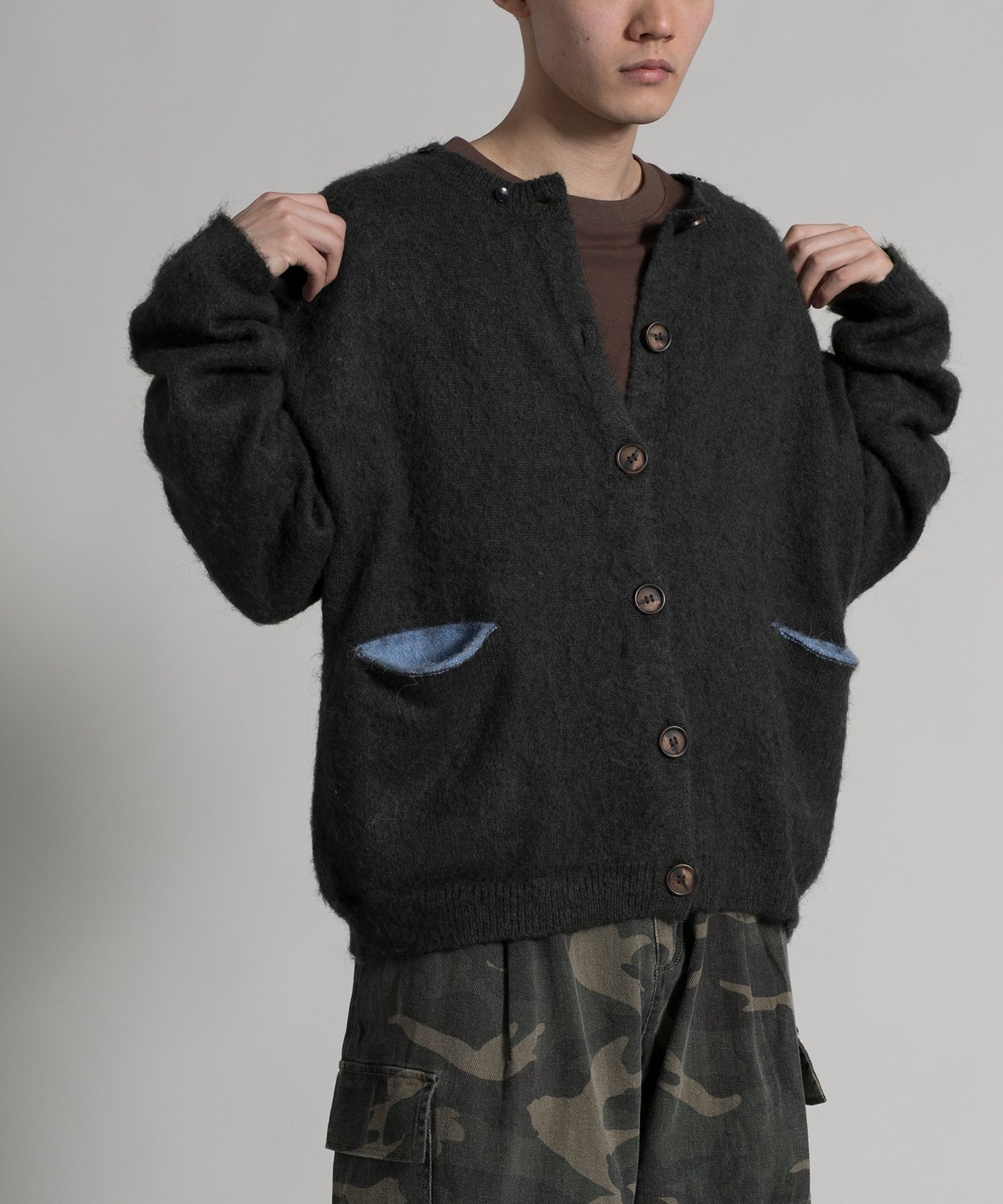 【aimoha neo】2 way Shaggy Knit Cardigan