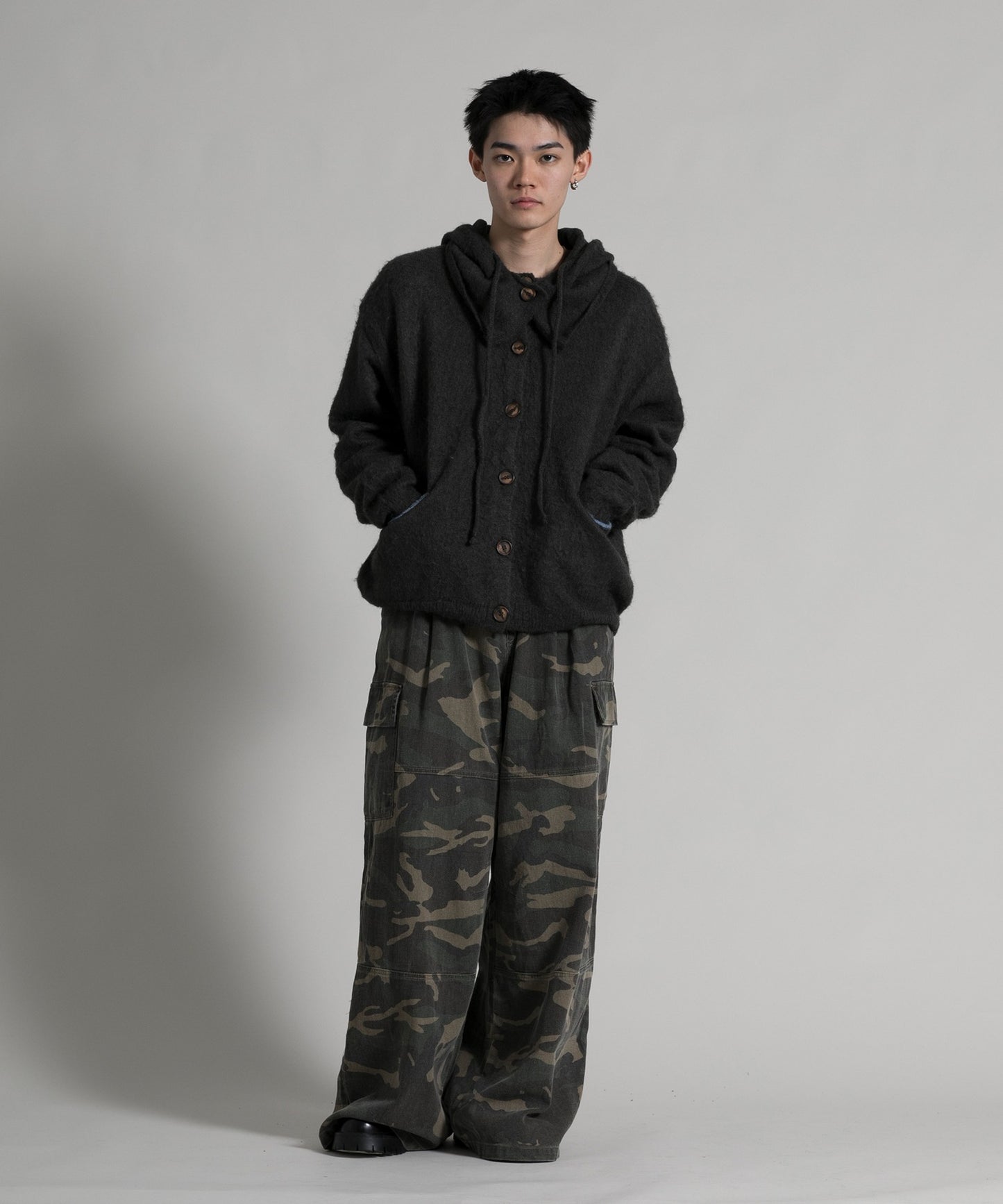 【aimoha neo】2 way Shaggy Knit Cardigan