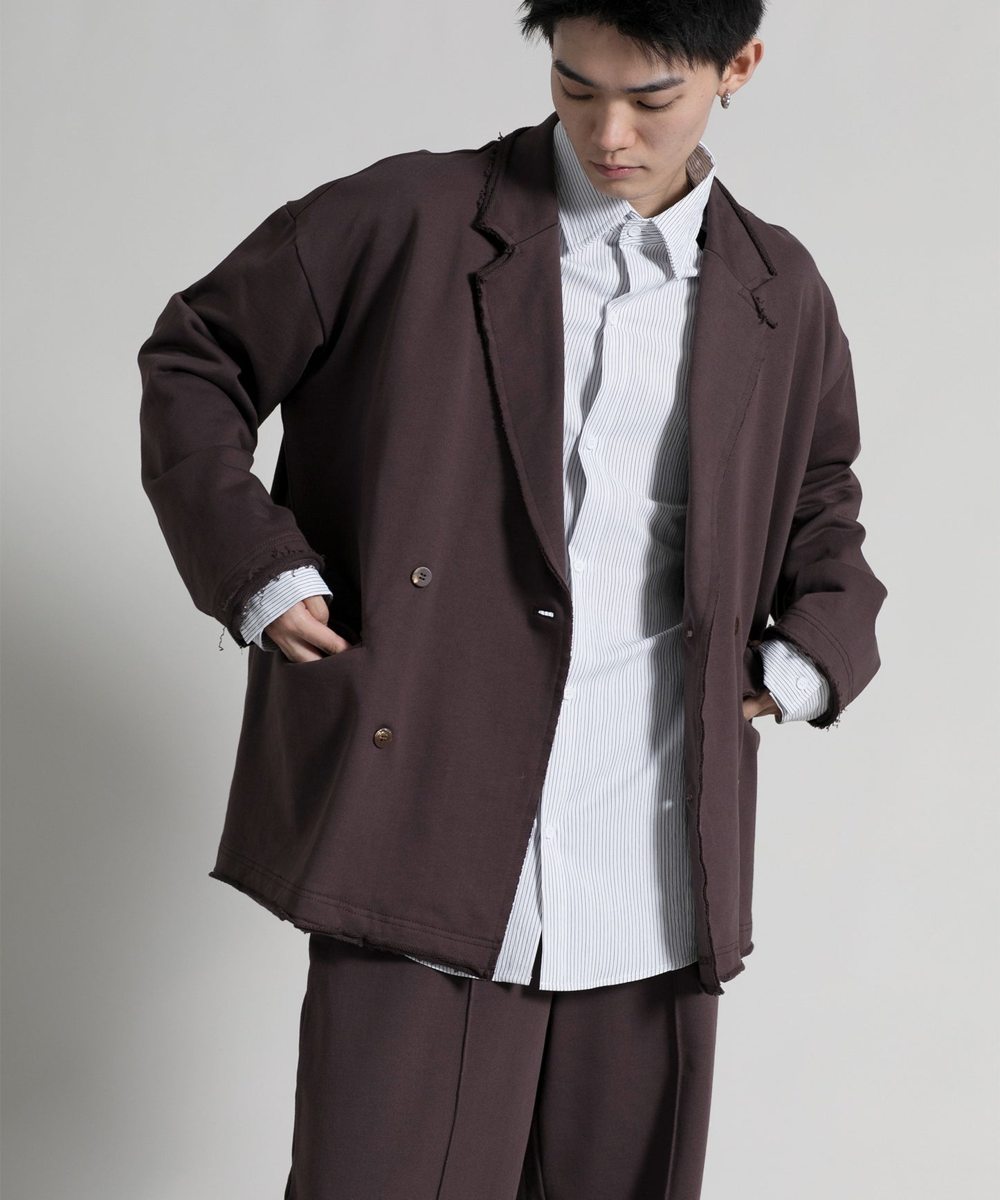 【aimoha neo】Oversized Double-breasted Blazer