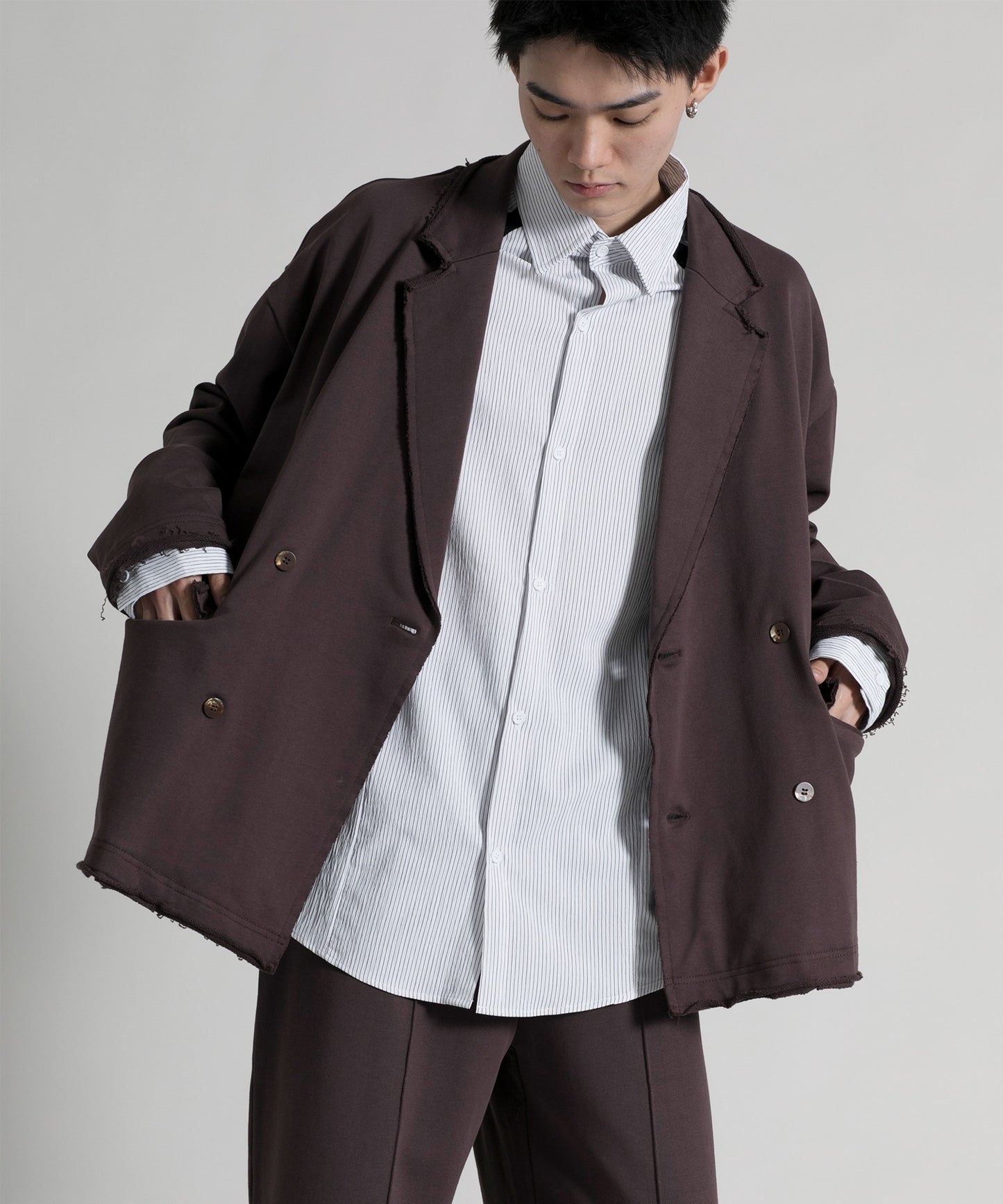 【aimoha neo】Oversized Double-breasted Blazer
