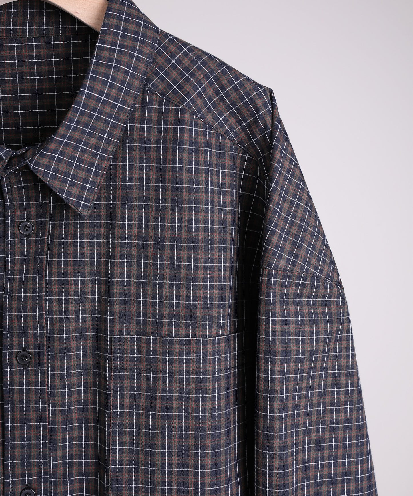 【aimoha neo】Distressed Vintage Checkered Oversized Shirt