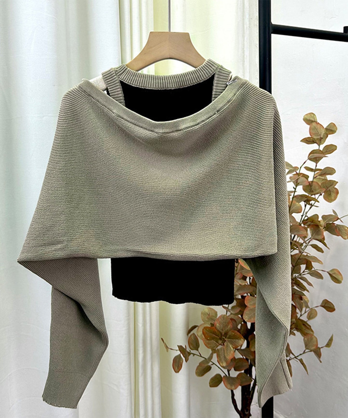 ショートカーディガン&タンクトップ 2点セット