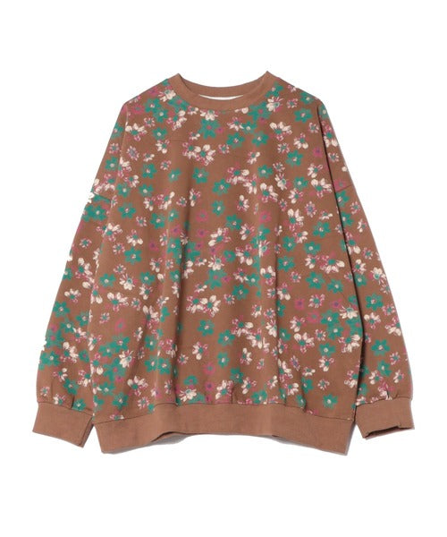 【HOOK】for girls 総花柄スウェット