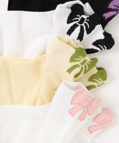 【mosox】リボンデザインソックス