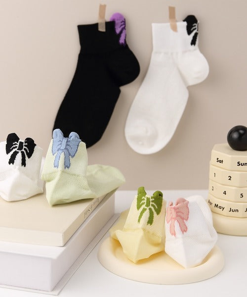【mosox】リボンデザインソックス